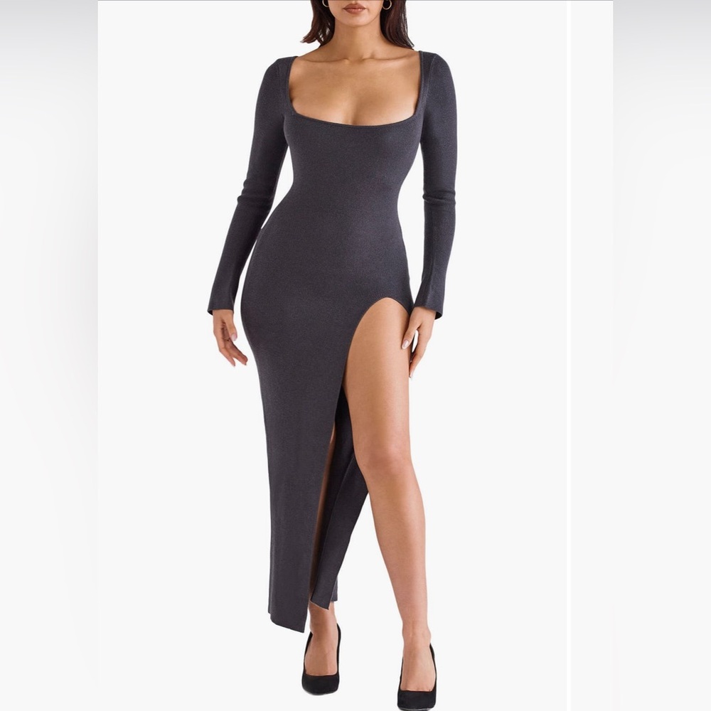 House of CB Gray Maxi Dress